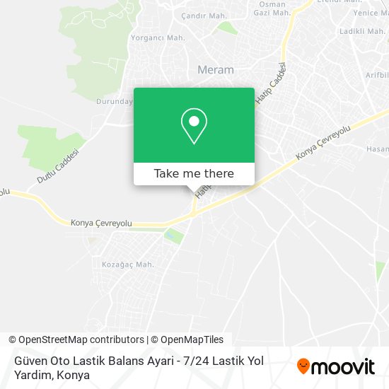 Güven Oto Lastik Balans Ayari - 7 / 24 Lastik Yol Yardim map