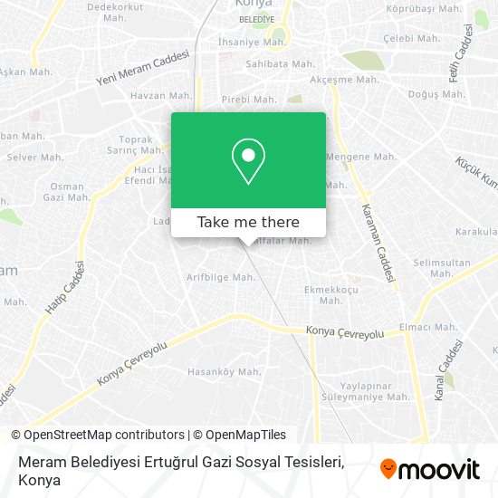 Meram Belediyesi Ertuğrul Gazi Sosyal Tesisleri map