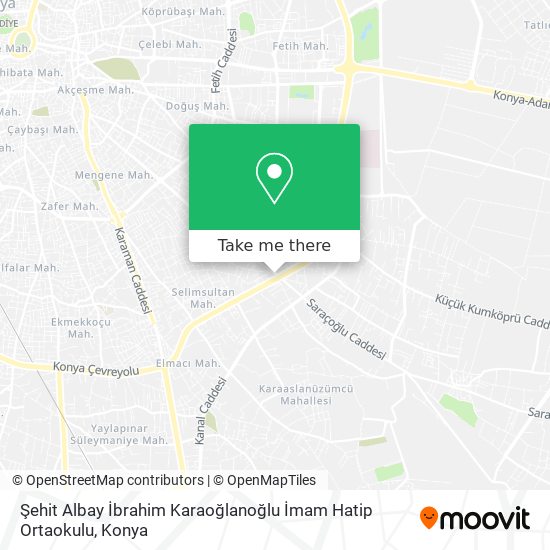 Şehit Albay İbrahim Karaoğlanoğlu İmam Hatip Ortaokulu map