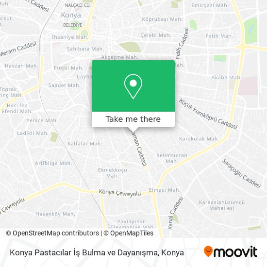 Konya Pastacılar İş Bulma ve Dayanışma map