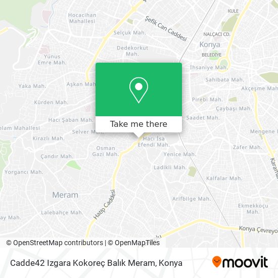 Cadde42 Izgara Kokoreç Balık Meram map