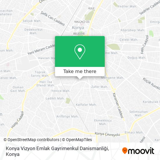 Konya Vizyon Emlak Gayrimenkul Danismanliği map