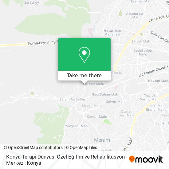 Konya Terapi Dünyası Özel Eğitim ve Rehabilitasyon Merkezi map