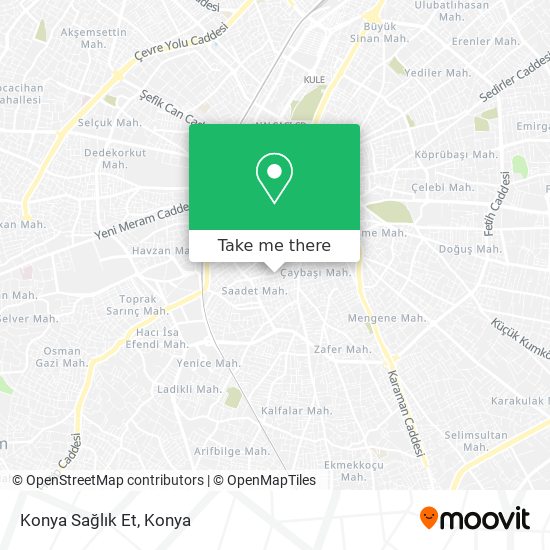 Konya Sağlık Et map