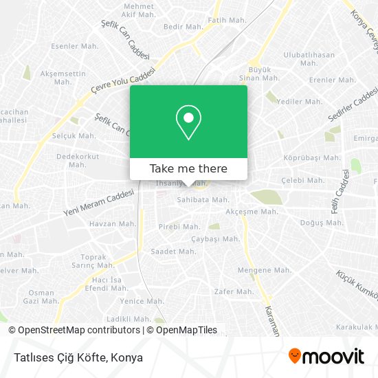 Tatlıses Çiğ Köfte map