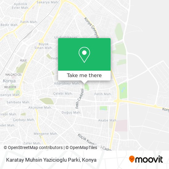 Karatay Muhsin Yazicioglu Parki map