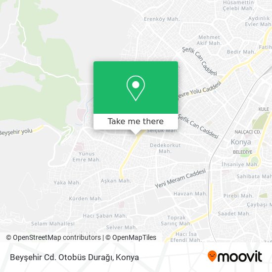 Beyşehir Cd. Otobüs Durağı map