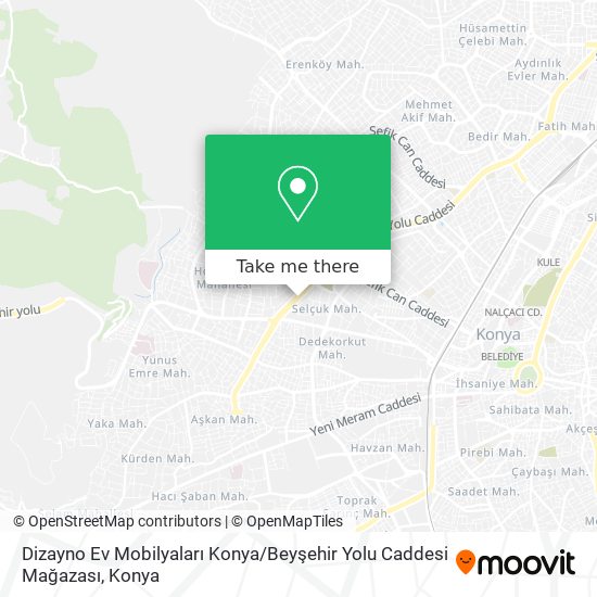 Dizayno Ev Mobilyaları Konya / Beyşehir Yolu Caddesi Mağazası map