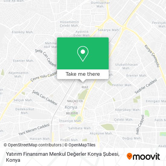 Yatırım Finansman Menkul Değerler Konya Şubesi map