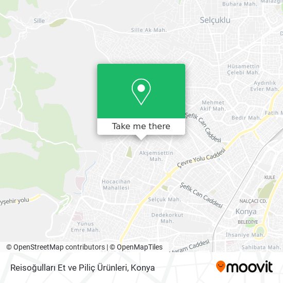 Reisoğulları Et ve Piliç Ürünleri map