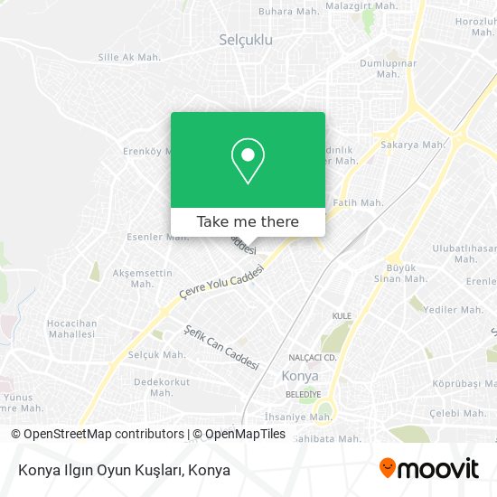 Konya Ilgın Oyun Kuşları map