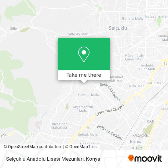 Selçuklu Anadolu Lisesi Mezunları map