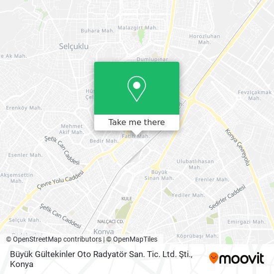 Büyük Gültekinler Oto Radyatör San. Tic. Ltd. Şti. map