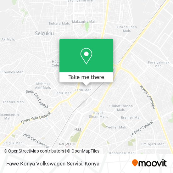 Fawe Konya Volkswagen Servisi map