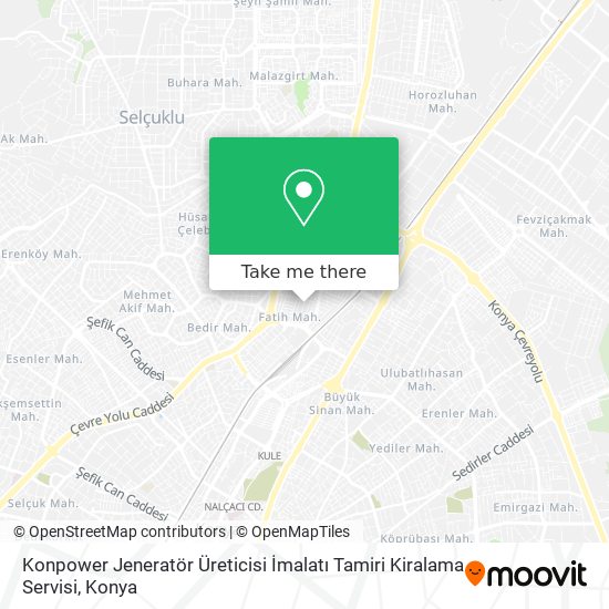 Konpower Jeneratör Üreticisi İmalatı Tamiri Kiralama Servisi map