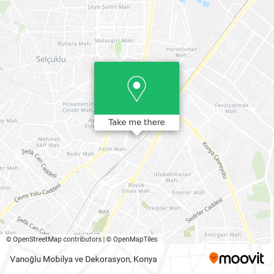 Vanoğlu Mobilya ve Dekorasyon map