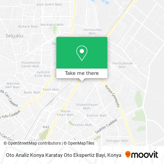 Oto Analiz Konya Karatay Oto Ekspertiz Bayi map