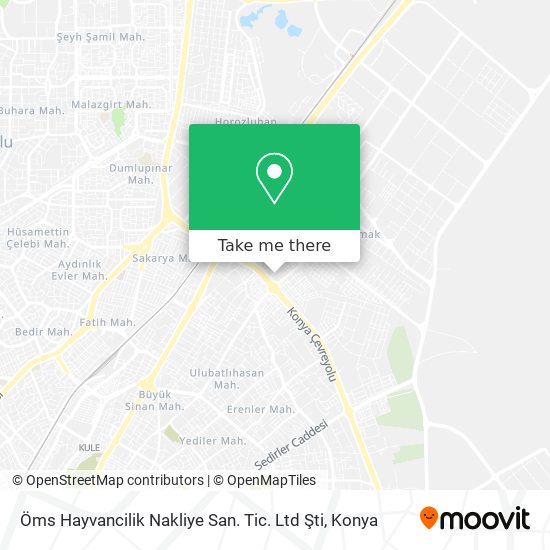 Öms Hayvancilik Nakliye San. Tic. Ltd Şti map