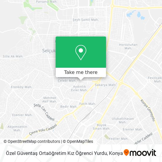 Özel Güventaş Ortaöğretim Kız Öğrenci Yurdu map