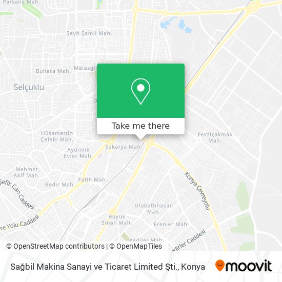 Sağbil Makina Sanayi ve Ticaret Limited Şti. map