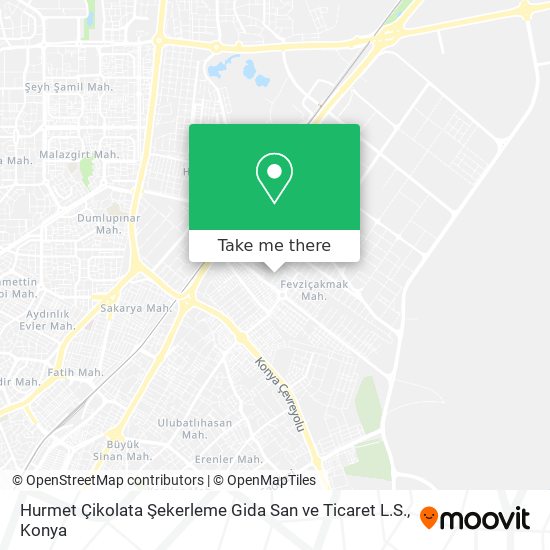 Hurmet Çikolata Şekerleme Gida San ve Ticaret L.S. map