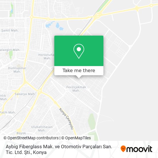 Aybig Fiberglass Mak. ve Otomotiv Parçaları San. Tic. Ltd. Şti. map