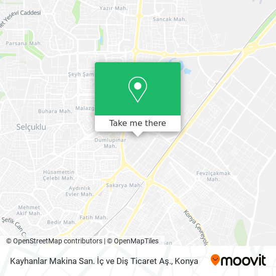 Kayhanlar Makina San. İç ve Diş Ticaret Aş. map