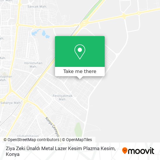 Ziya Zeki Ünaldı Metal Lazer Kesim Plazma Kesim map