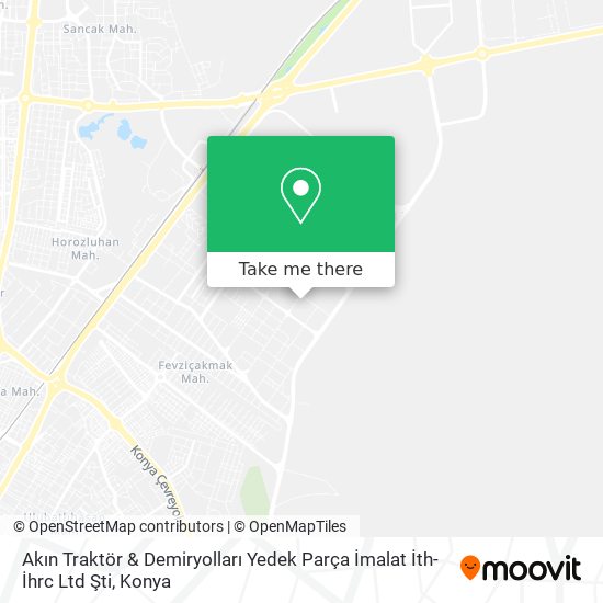 Akın Traktör & Demiryolları Yedek Parça İmalat İth-İhrc Ltd Şti map