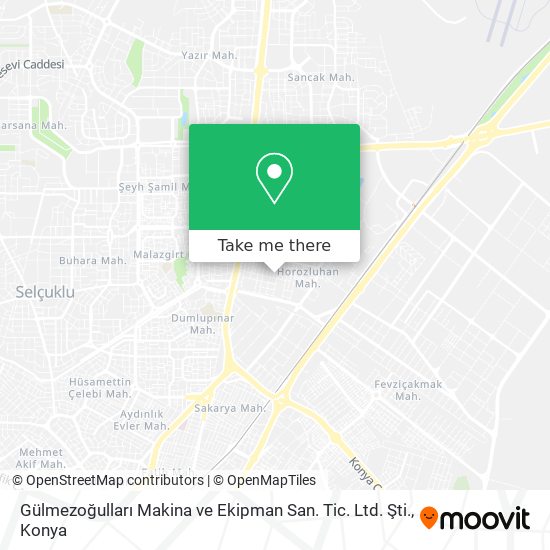 Gülmezoğulları Makina ve Ekipman San. Tic. Ltd. Şti. map