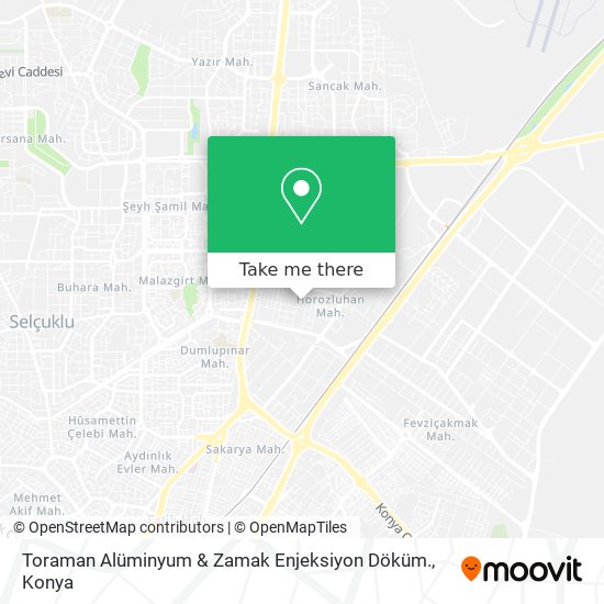 Toraman Alüminyum & Zamak Enjeksiyon Döküm. map