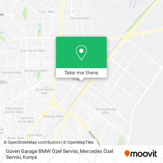 Güven Garage BMW Özel Servisi, Mercedes Özel Servisi map