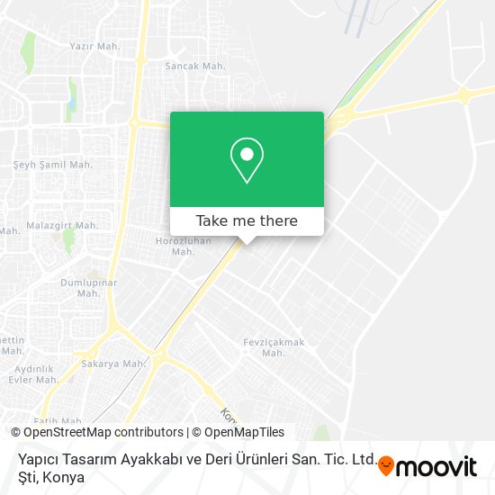 Yapıcı Tasarım Ayakkabı ve Deri Ürünleri San. Tic. Ltd. Şti map