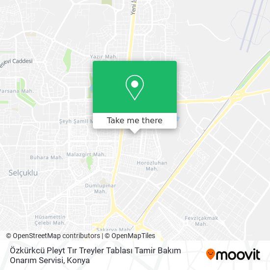 Özkürkcü Pleyt Tır Treyler Tablası Tamir Bakım Onarım Servisi map