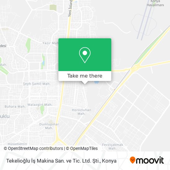 Tekelioğlu İş Makina San. ve Tic. Ltd. Şti. map