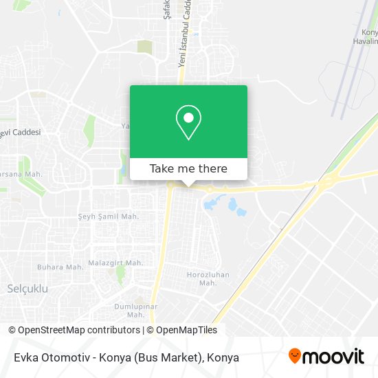 Evka Otomotiv - Konya (Bus Market) map