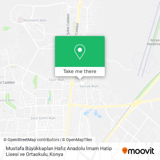 Mustafa Büyükkaplan Hafız Anadolu İmam Hatip Lisesi ve Ortaokulu map
