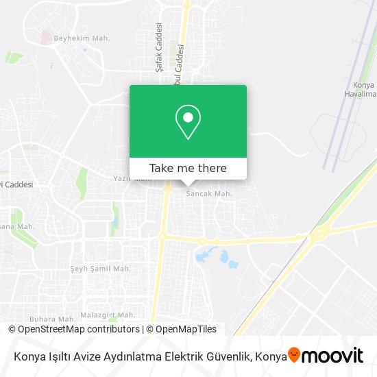 Konya Işıltı Avize Aydınlatma Elektrik Güvenlik map