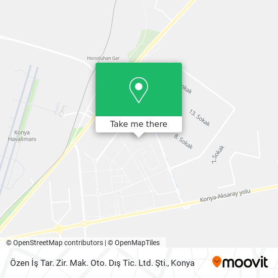 Özen İş Tar. Zir. Mak. Oto. Dış Tic. Ltd. Şti. map