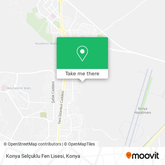 Konya Selçuklu Fen Lisesi map