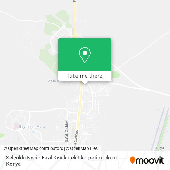 Selçuklu Necip Fazıl Kısakürek İlköğretim Okulu map