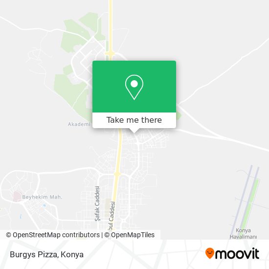 Burgys Pizza map