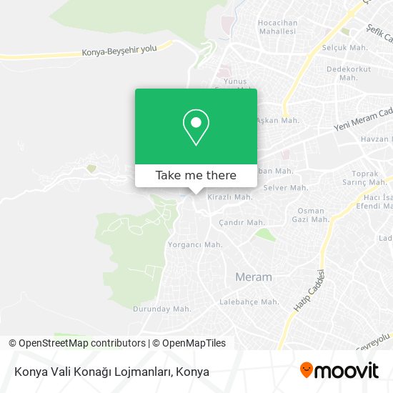Konya Vali Konağı Lojmanları map