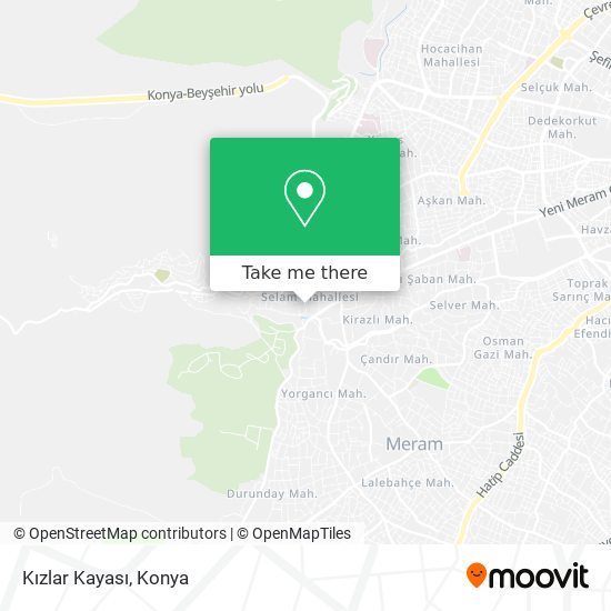 Kızlar Kayası map