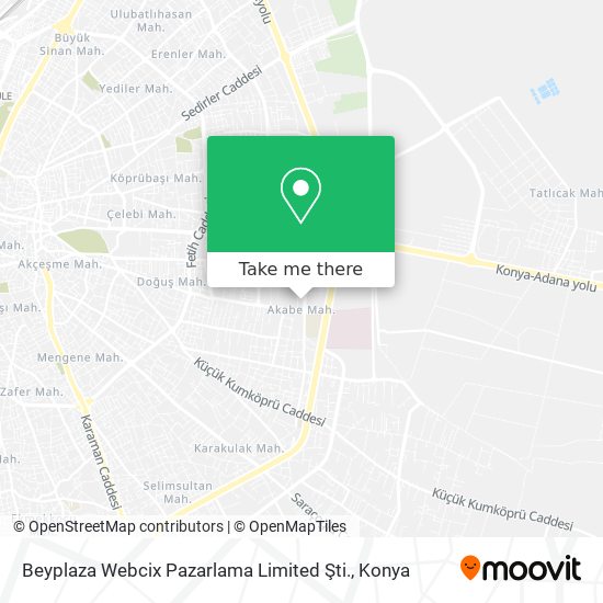 Beyplaza Webcix Pazarlama Limited Şti. map