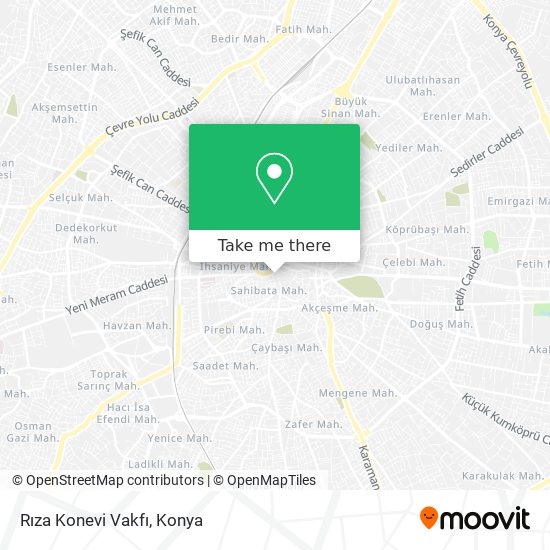 Rıza Konevi Vakfı map