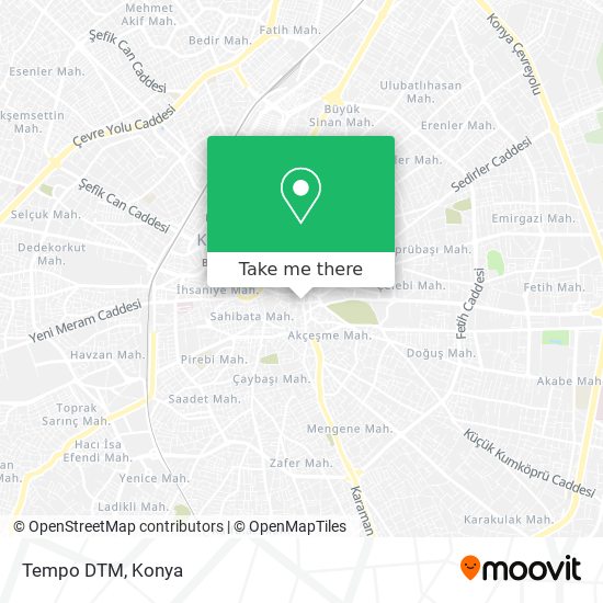 Tempo DTM map