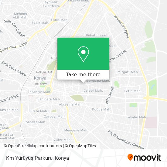 Km Yürüyüş Parkuru map