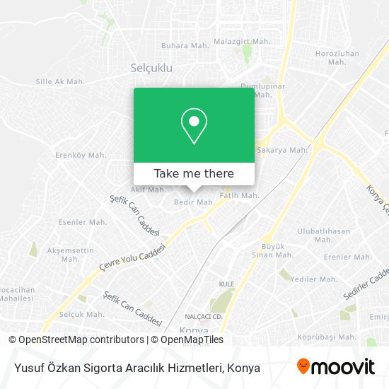 Yusuf Özkan Sigorta Aracılık Hizmetleri map