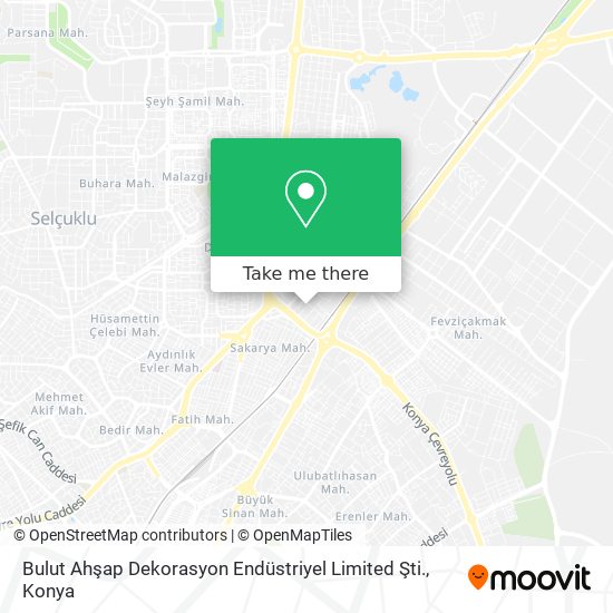 Bulut Ahşap Dekorasyon Endüstriyel Limited Şti. map